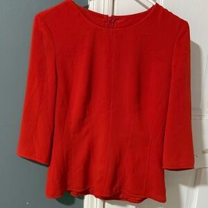 Boss Red Long-Sleeve Peplum Blouse